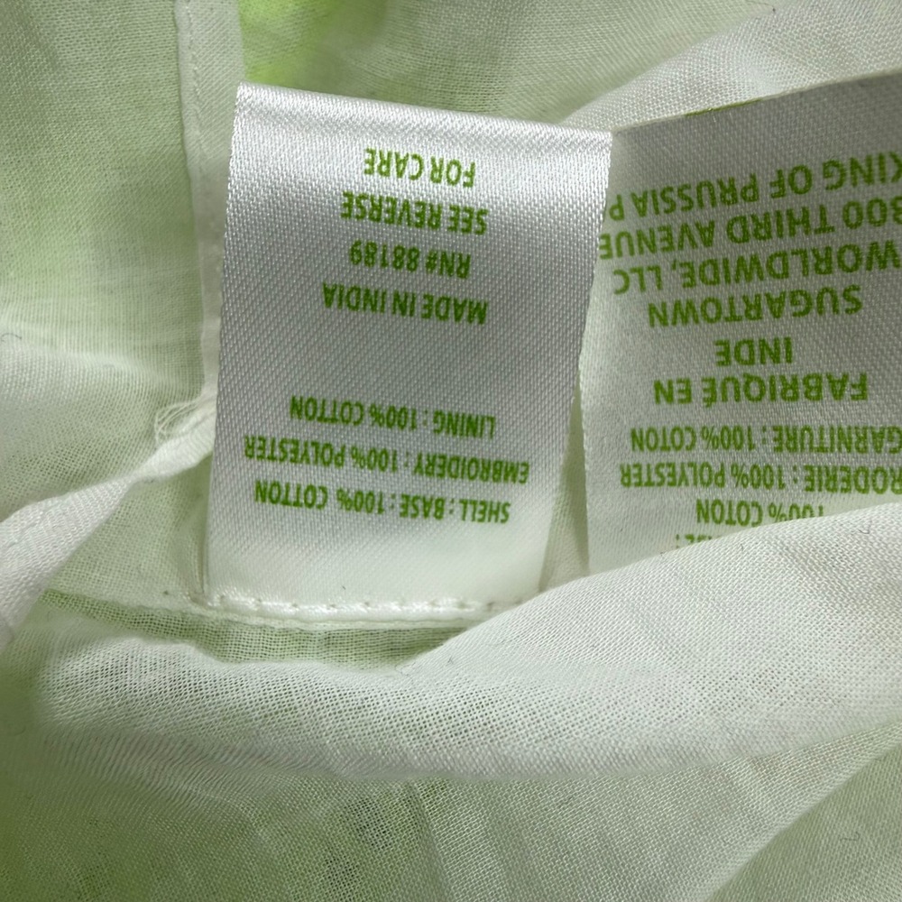 Lilly Pulitzer Briana Dress Womens 6 Pepino Green Mambo Eyelet Neon Mini NWT - Picture 8 of 11